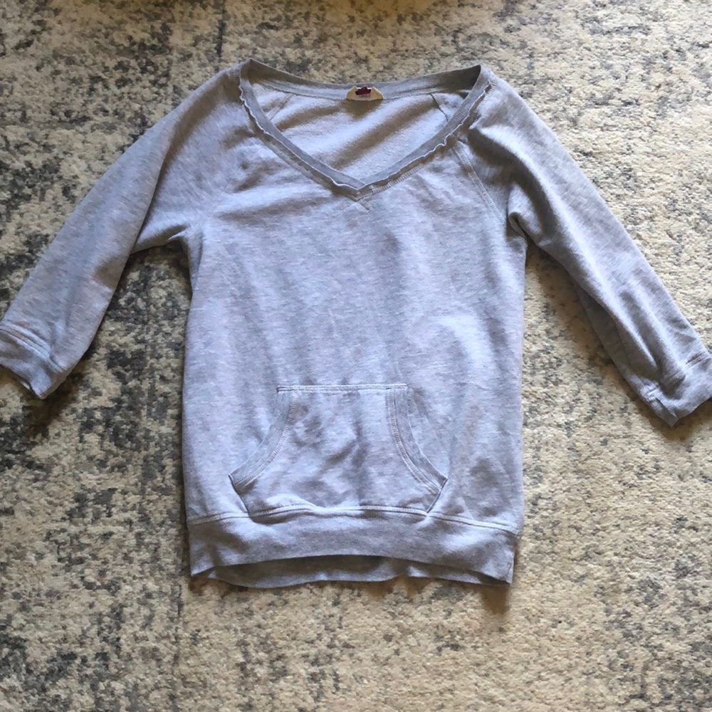Gray sweatshirt